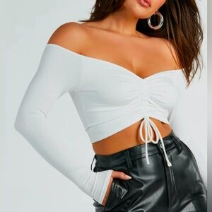 Windsor - Nothing Sweeter Off-The-Shoulder Crop Top - XL - NWT